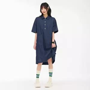 [하프클럽/체이스컬트]W 데님 원피스