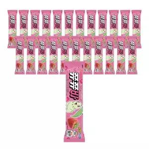 [슈팅냉동] 롯데웰푸드 쮸쮸바 딸기, 130ml, 24개