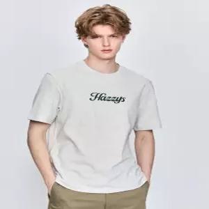 [25SS] HZTS5B771OW 오트밀 HAZZYS 그래픽 크루넥 티셔츠