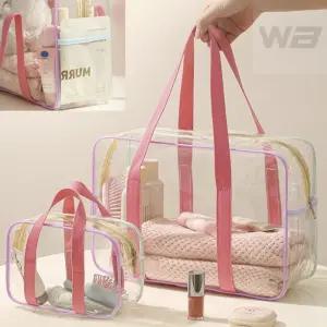 와볼샵 투명 방수 비치백 물놀이 가방 파우치 미니백 여름휴가 지퍼형 수영가방