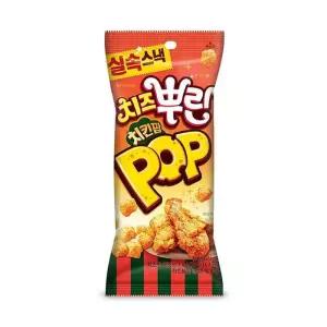 오리온 치즈뿌린 치킨팝 65g 16개 과자 스낵