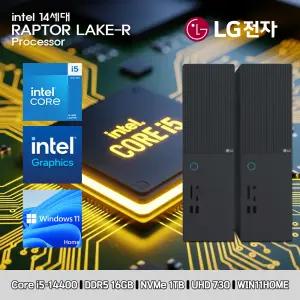 LG 데스크탑 코어i5 14세대 고사양 컴퓨터 Z90MV-I5AR4ST-WIN11 i5-14400 16GB SSD1TB UHD730