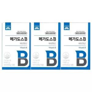 고려은단 메가도스B 비타민B군 850mg x 60정 3개 / 써클