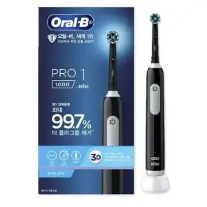 오랄비 PRO1000  전동칫솔 블랙