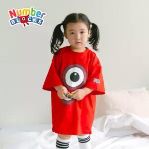 (가베가족) 넘버블록스 반팔 티셔츠 빨강 KS8901