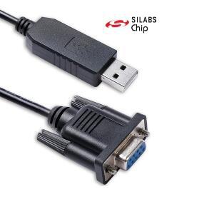 실리콘 랩스 CP2102 USB RS232 직렬-D-sub 9 핀 DB9 암 표준 PC 핀아웃/크로스와이어 널 모뎀 케이블