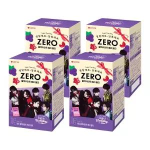롯데웰푸드 ZERO 블랙커런트 베리 젤리 154g, 4개