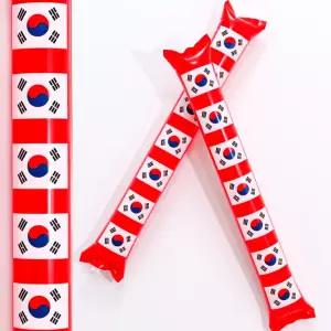 응원용 태극기 막대풍선 2개 월드컵 WBC 축구 야구 풍선스틱 행사 도구