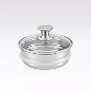 스테니 무연마제 연마제 안쓴 스테인리스 찜기+유리뚜껑 세트 16cm 24cm