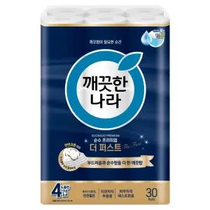 깨끗한나라 4겹 순수 프리미엄 더 퍼스트