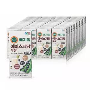 베지밀 에이스 저당두유 검은콩 190ml 80팩 무설탕 무가당 무첨가
