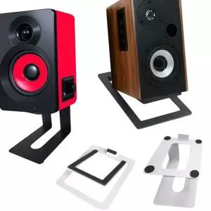 탁상용 스피커 스탠드 오디오 데스크 받침대 스피커 스탠드 거치대 모니터 조절 각도