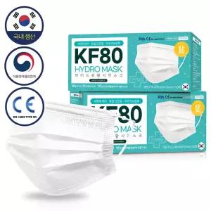 국내생산 하이드로 KF80 황사 / 비말차단 KF-AD 일회용 덴탈 마스크