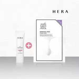 헤라 UV프로텍터 톤업 피치 SPF50+/PA++++ 40ml + 마스크 팩 1매