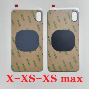 iPhone XS Max X 후면 유리 패널 배터리 커버 용 큰 구멍 도어 하우징 케이스