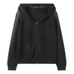 보니스팍스 [빠른배송] 썸머 메쉬 펀칭 후드 집업 가디건 XQ2CK007L0)