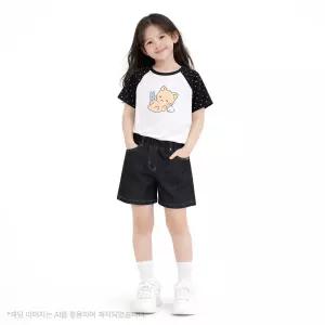 리벳 4부 데님팬츠청반바지 RGTJ2642C