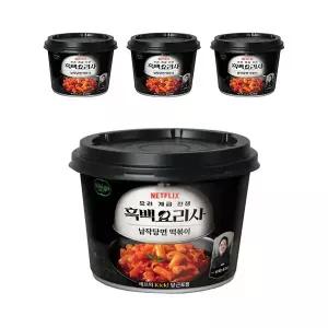 [소비기한 임박] CJ 흑백요리사 술빚는 윤주모 납작당면 떡볶이 175g, 4개