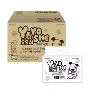 요요쉬 강아지 기저귀 남아, 2단계, 30매, 3개, 4~10kg 소,중형견 남아용