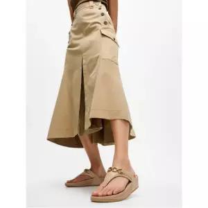 [FITFLOP][삼성물산공식] 여성 루루 스퀘어 체인 레더 토 포스트 샌들  카푸치