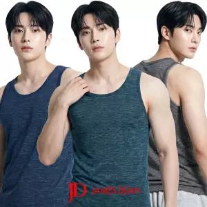 제임스딘 남성 런닝 세트 3매 쿨 인견 여름 남자 민소매 나시 셔츠 메리야스 JHMRCZ39