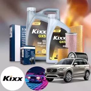 볼보 XC90 T6 (15~21) 가솔린 KIXX 엔진오일세트 킥스 GX5 SQ 5W30
