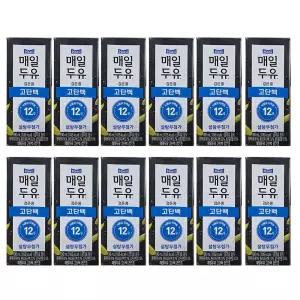매일두유 고단백 검은콩 두유 190ml 12개