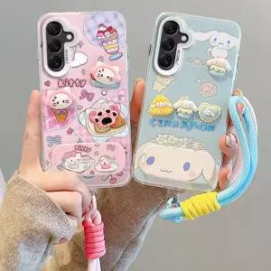 미러 거울 스탠드 거치대 스트랩 키티 캐릭터 파츠 갤럭시 S26 S24 S23 울트라 A17 A16 A15 실리콘 케이스