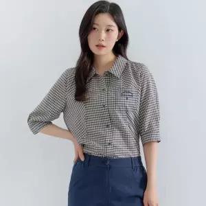 [하프클럽/](2컬러) 모노 체크 셔츠 LCWSP532