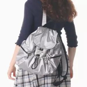 마스마룰즈 mini ver flap backpack Glittery silver 5014764740