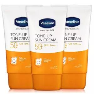 [바세린] 톤업 대용량 썬크림 50mlX3개 / 데일리 자외선차단 선크림 SPF50+ PA+++..[35928672]