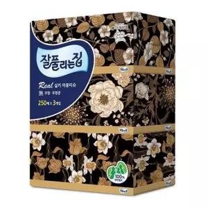 잘풀리는집 미용티슈 250매x3팩 미용위생용품