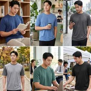 [레드캠프] 남성 쿨링 시원한 반팔티셔츠 6종택1[35837406]