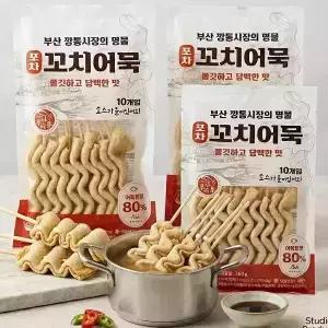 어육 80% 부산깡통시장 꼬치어묵 40개(10개입x4봉)+소스4봉