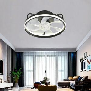 조명이 있는 55W 천장 팬, 원격이 LED 홈룸용 램프가 선풍기 침실 34cm