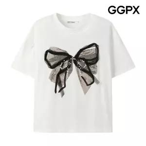 [GGPX] 빅 리본 진주 티셔츠 (GQ5TS039F)