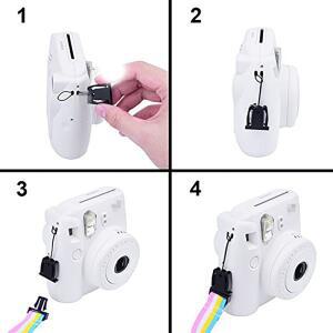 Fujifilm Instax Mini 12 99 7S 8 9 11 25 26 70 90 미니 EVO 카메라 액세서리 용 레인보우 숄더 넥 스트