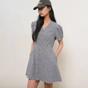 WOMAN 볼륨 미니 원피스 [CHECK] / GF2LOP511