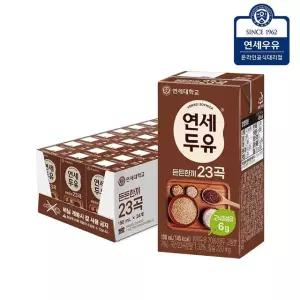 연세두유 든든한끼 23곡 두유 190ml 24입 우유 미숫가루 음료