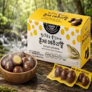 훈제메추리알 15gx20개입 참나무로 쫄깃하게 행복담기 간식 간편 훈제란 계란