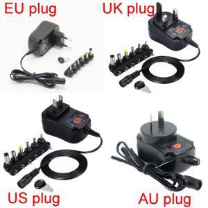 1PCS 3v 4.5v 6v 9v 12v 200mA 전원 어댑터 6개 연결 팁 공급 장치