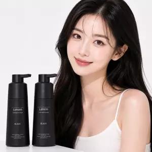 르베로 맥주효모 새치커버 염색샴푸 블랙, 300ml, 2개