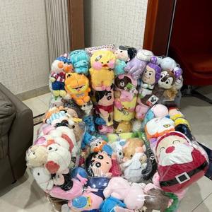 투명 봉제인형 DIY 수납보관 빈백 에어소파