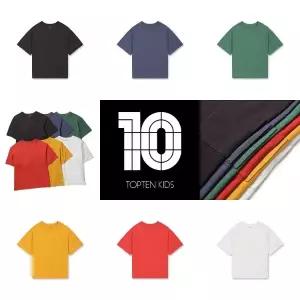 [롯데백화점]탑텐키즈 MKG3TS3201 공용) 코튼슬럽 오버핏 T