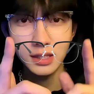 LD-1168 반무테안경(엣지네모) 안경테 패션 데일리 패션템 남녀공용 남자테 여자테 가성비좋은 깔끔한 너드