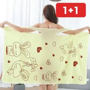 원피스 샤워가운 타올 바스타올 랩수건 수영장 물놀이 호캉스 성인  1+1