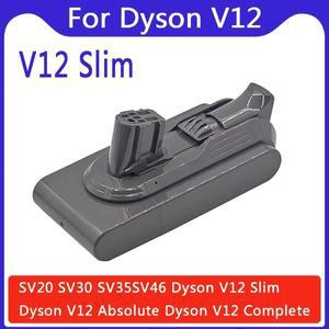다이슨 V12 배터리용 25.2V 3000/6000/mAh SV20 SV30 SV35 SV46 배터리와 호환 가능 진공 청소기 긴 배터리
