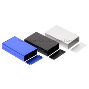 단자함 알루미늄 PCB 악기 상자 인클로저 전자 블루 실버 패널 80X50X20MM 케이스 그루브 블랙 프로젝트 나사 내장