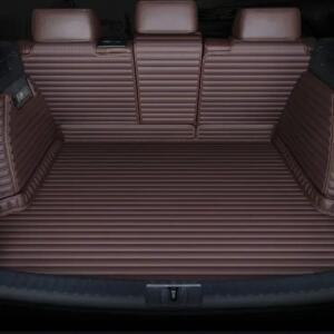 스트라이프 PU 가죽 맞춤형 풀 커버리지 자동차 트렁크 매트, BMW X4 F26 G02 X6 E71 F16 G06 액세서리, 인
