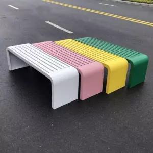긴 벤치 야외 정원 공원 의자 긴의자 철제